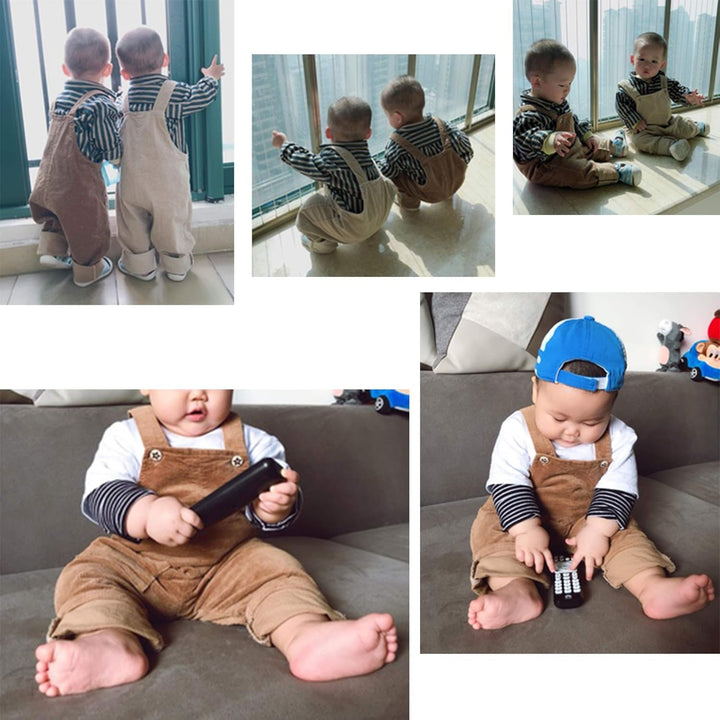 Baby Kleinkind Kinder Jungen Mädchen Kordsamt Latzhose Overall Kord Hose mit Hosenträger für Baby Kl