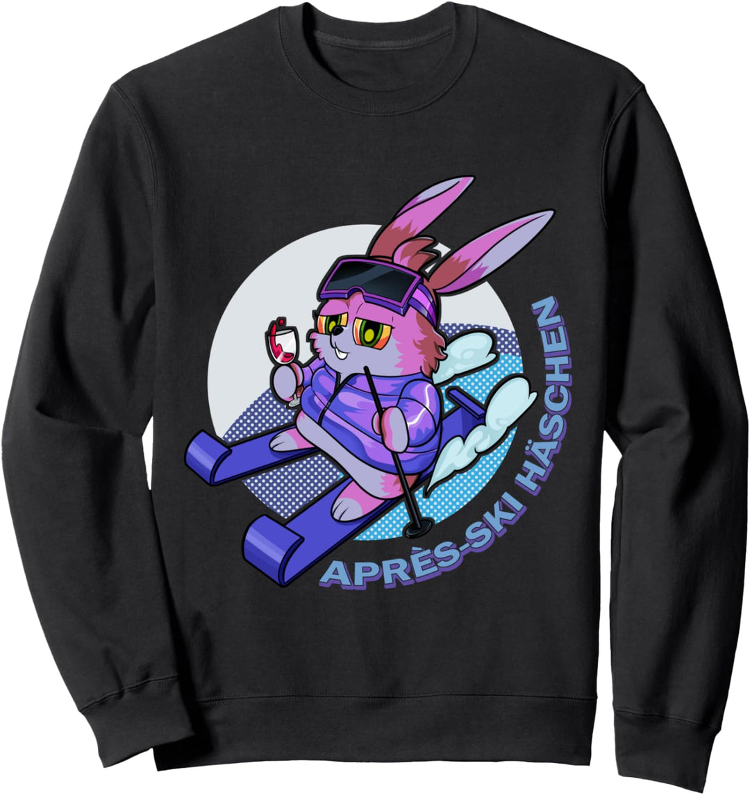 Apres Ski Häschen Skifahrer Hase Skiurlaub Schifahren Fans Sweatshirt