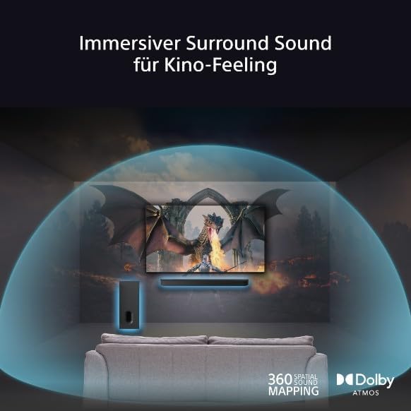Sony BRAVIA Theatre Sub 7 kabelloser Subwoofer – 100 W tiefer Bass | einfache Installation und Steue