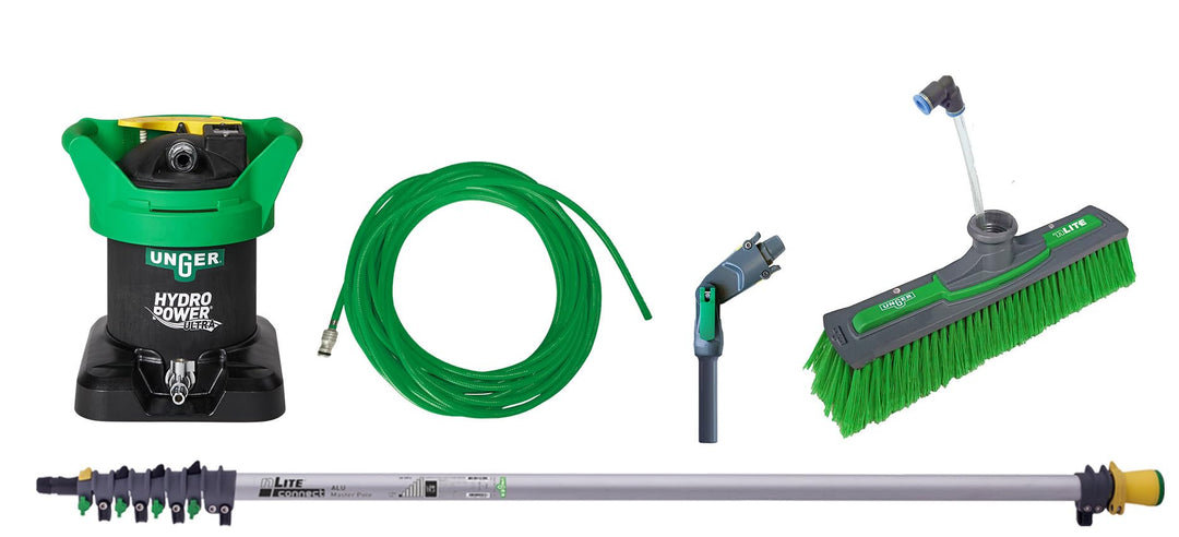 UNGER HydroPower Ultra Einsteiger Set (zur Fassaden- / Fensterreinigung mit Reinwasser, ohne Chemika