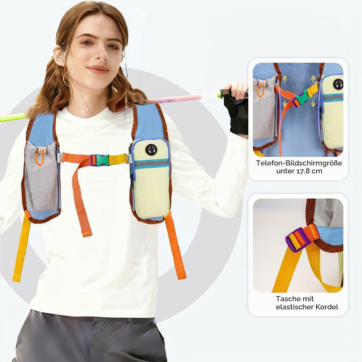 Wanderrucksack Kleiner 15L Leichter Faltbarer Daypack Tagesrucksack für Wandern Reisen Camping Fahrr