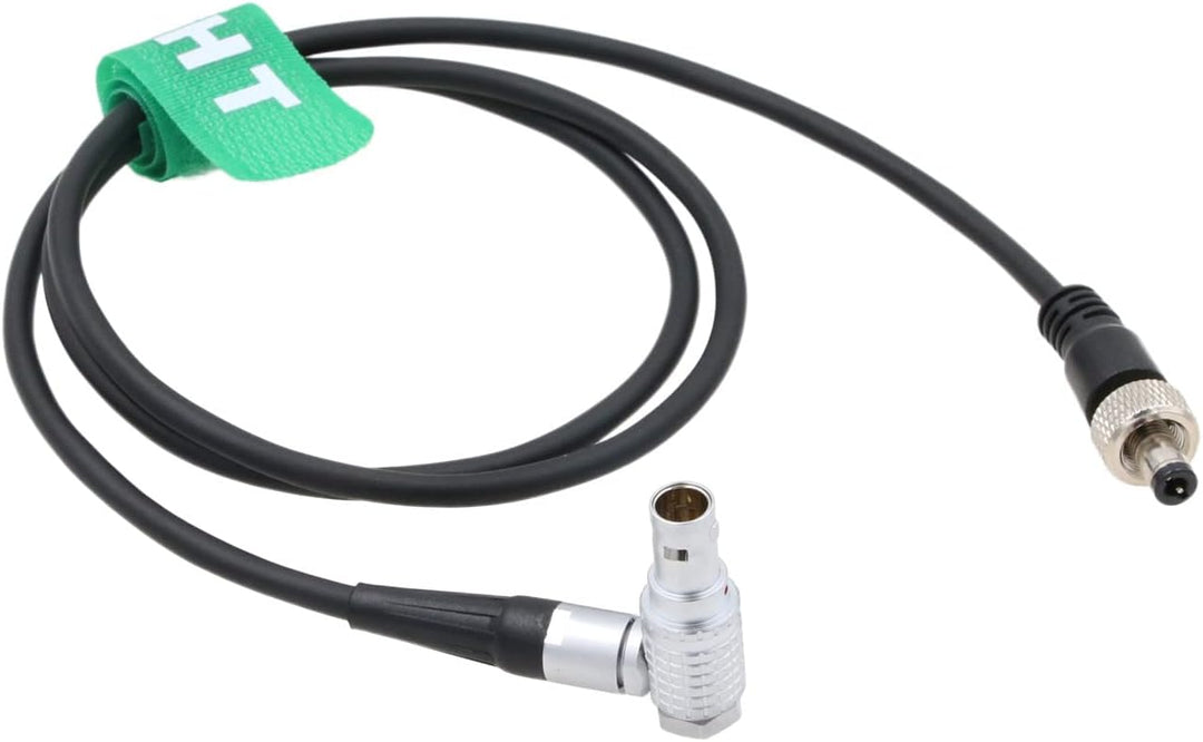 Netzkabel für Alexa DSMC2 Kamera auf Atomos Ninja V Monitor, rechtwinklig, 2-polig auf 2,5 mm Gleich