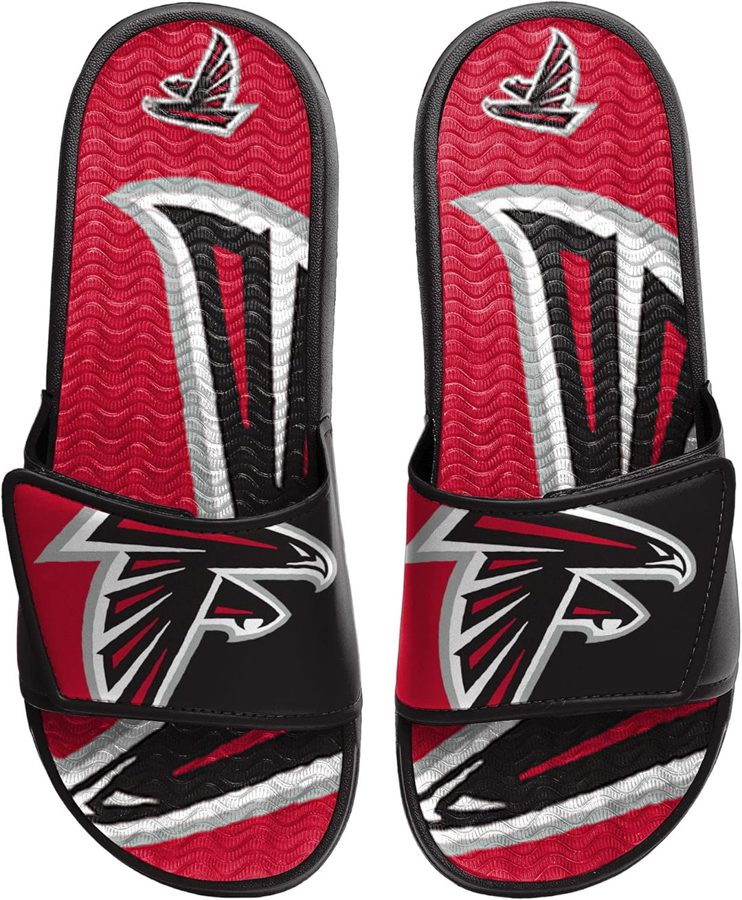 FOCO Commanders NFL Legacy Sport Slide Flip-Flops für Herren Atlanta Falcons 7-8 Colorblock Big Logo