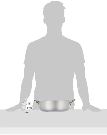 Töpfe Agnelli Casserole Zylindrische, Nieder, Radiant, Aluminium, Dicke 5 mm, Silber, 5,6 Liter 28 c