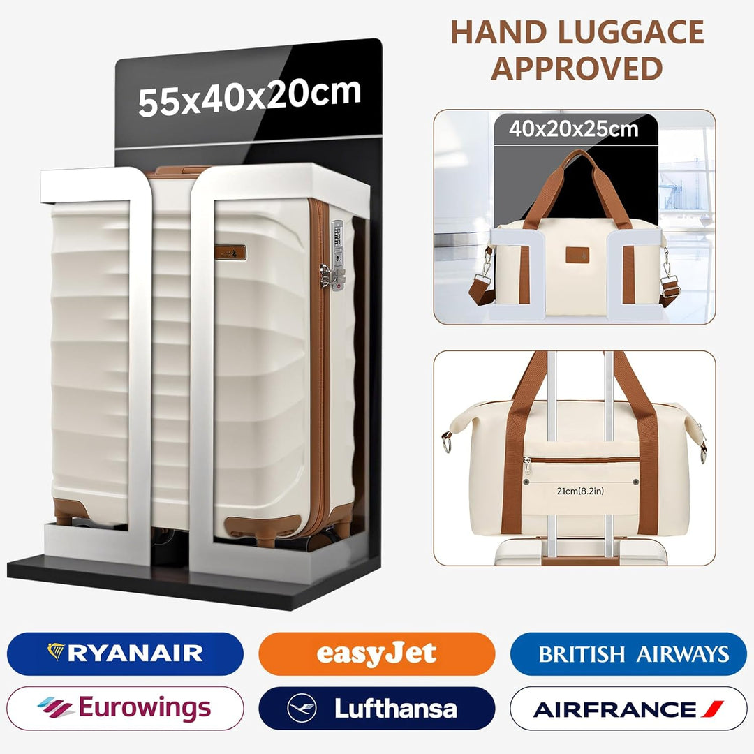 Sea choice Reisekoffer Set 5 Teilig ABS Hartschale Trolley Kofferset Gepäckset Grosse Kapazität Hand