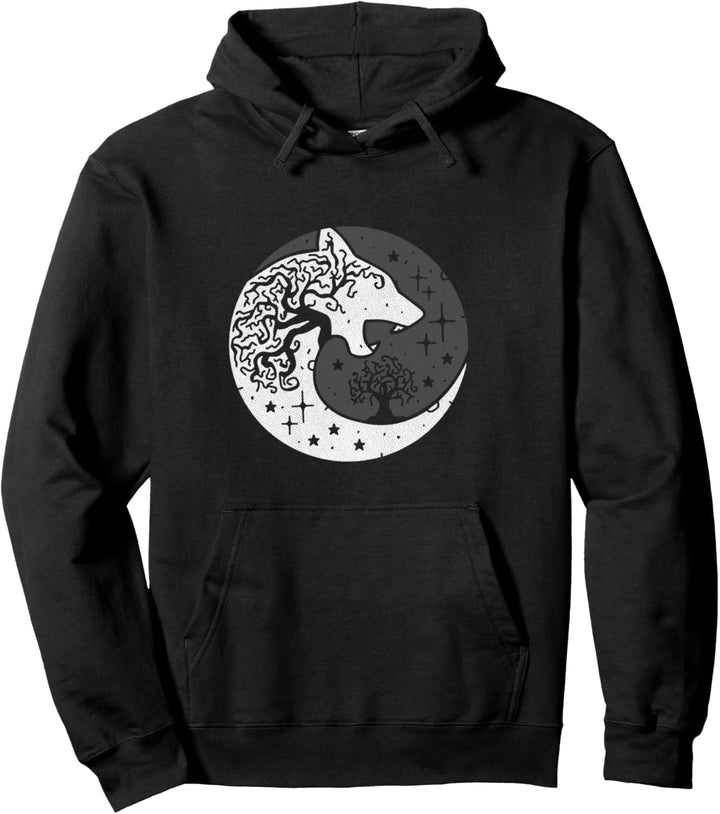 Geri & Freki Yggdrasil Nordische Walhalla Odin Thor Pullover Hoodie
