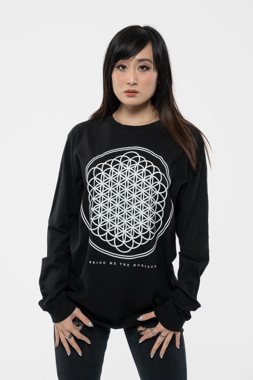 Bring Me The Horizon Sweatshirt Sempiternal Band Logo Nue offiziell Herren, S Schwarz