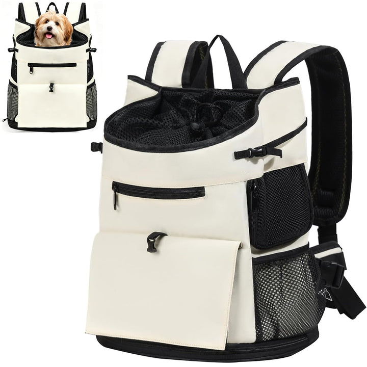 Hundetragerucksack, Haustier Tragetasche mit Gepolsterter Bodenmatte, Haustier Front Hundetragetasch