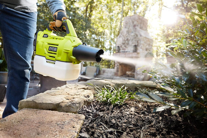 RYOBI 18 V ONE+ Akku-Nebelsprüher RY18FGA-0 (Reichweite 4,5 m, Durchflussmenge 7,2 l|h, Flächenabdec