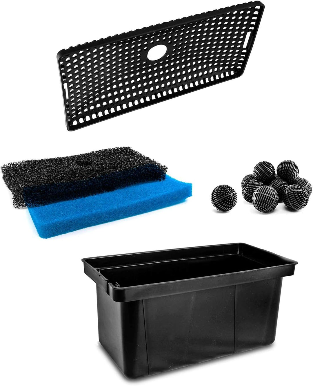 Bio Filterbox BFB1 Filterkasten für Springbrunnenpumpe Solarpumpe Teichpumpe, Bio Filterbox BFB1