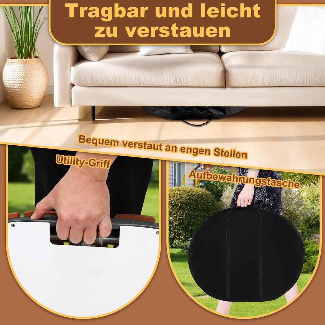 Bodendusche Outdoor WPC, Gartendusche Aussendusche mit Bodenplatte, Pooldusche mit 22 Messingdüsen,