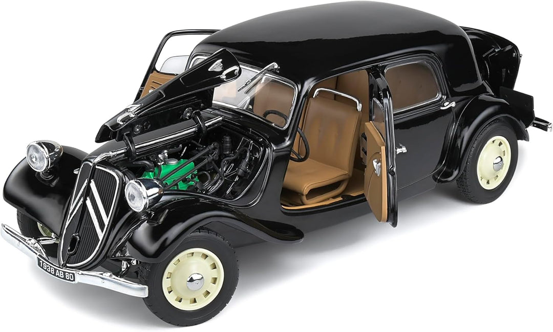 Solido S1800903 421184480-1:18 Citroen Traction (1937) Schwarz