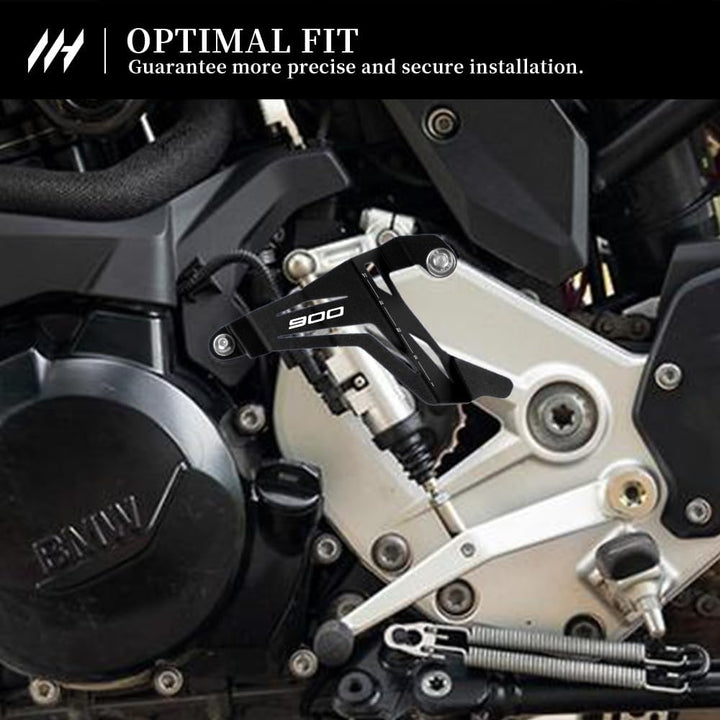 Quickshifter-Schutzplatte für F900XR/F900R 2020-2025 2mm Aluminium 3-Punkt-Befestigung eloxierte Obe