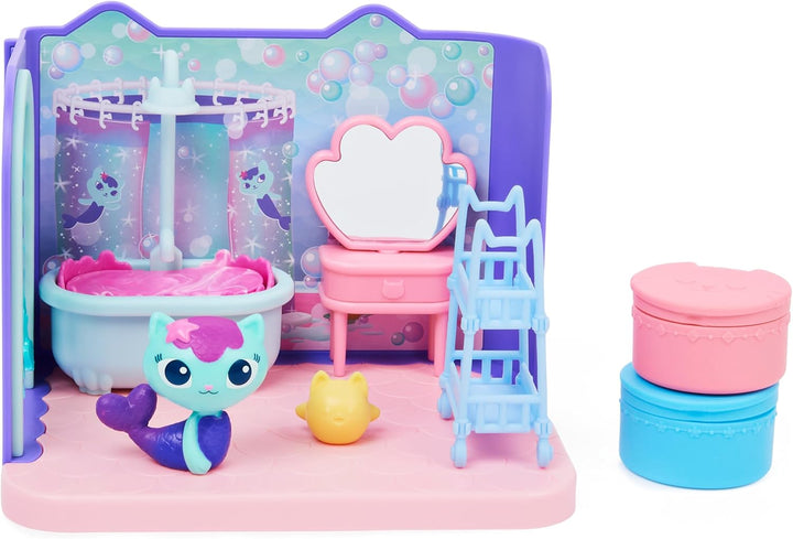 DREAMWORKS GABBY'S DOLLHOUSE - Deluxe Raum, Primp and Pamper Bathroom, Badezimmer mit Meerkätzchen (