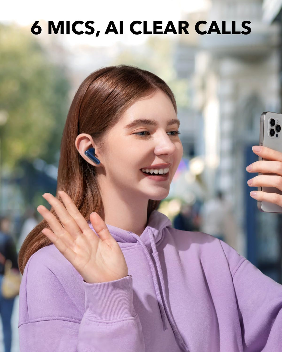 soundcore P40i by Anker, Wireless Earbuds mit Noise Cancelling, Adaptive Geräuschunterdrückung, Bass