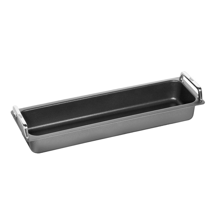 AMT Gastroguss "Klaus grillt Gastronorm-Bräter 2/4 mit Edelstahlgriffen, AMZN-KG-55316G