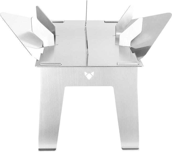 FENNEK Hexagon Stand UP Hitzeschutz | aus 100% Edelstahl | für Camping, Vanlife, Angeln oder den Gar
