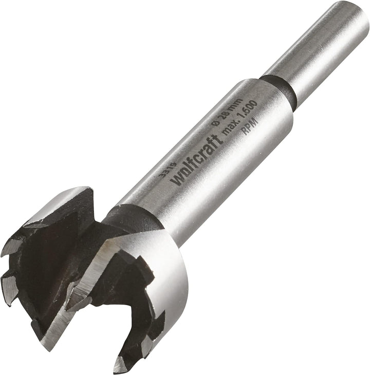 wolfcraft Forstnerbohrer-Set, Ø 15-35 mm, 5-tlg. I 1002000 I Für Bohrungen in Holz mit und ohne Tief