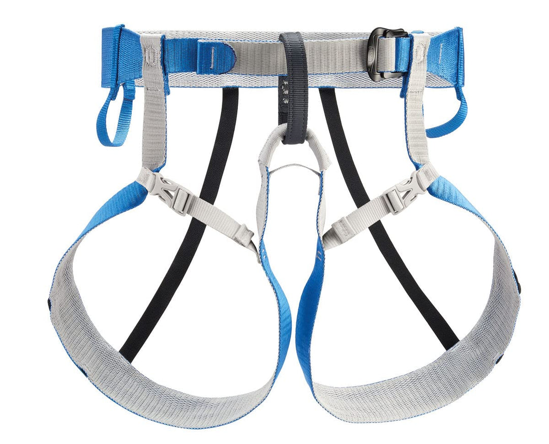 PETZL Unisex Tour Geschirr (1er Pack) S-M Blau Grau, S-M Blau Grau