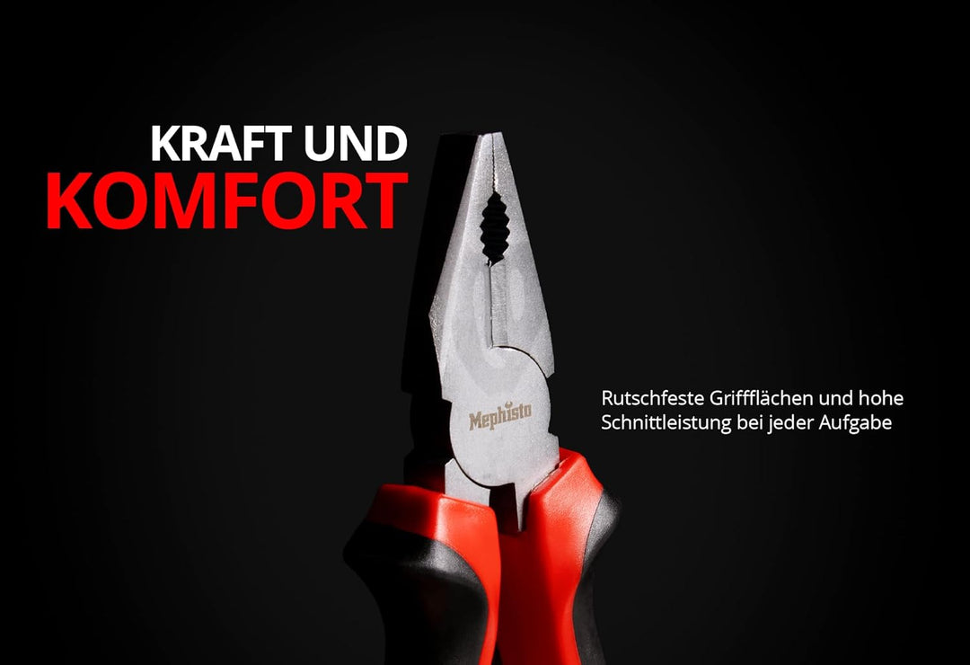 Mephisto Werkzeugkoffer - Werkzeugtrolley - Premium XXL Werkzeugset mit GS und VDE zertifiziertem Ch