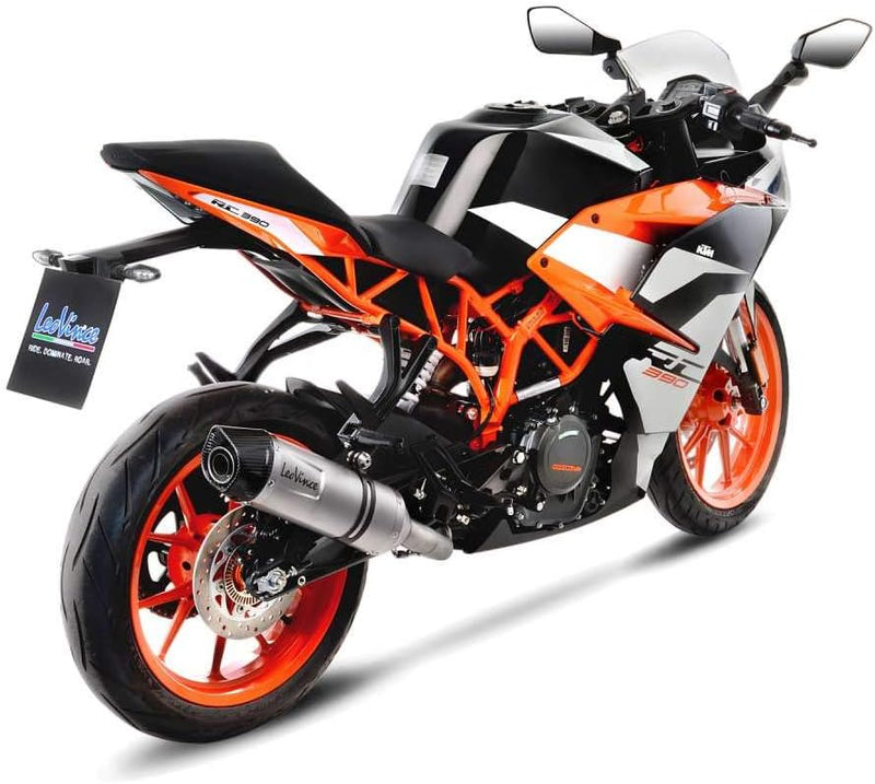 Endschalldämpfer/Auspuffanlage LeoVince SLIP-ON SBK LV ONE EVO, Edelstahl, Carbon Kappe, mit Zulassu