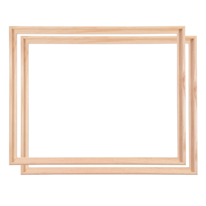 2 SCHATTENFUGENRAHMEN für KEILRAHMEN 40x60 cm | Schattenfugen Bilderrahmen für Leinwände auf Keilrah