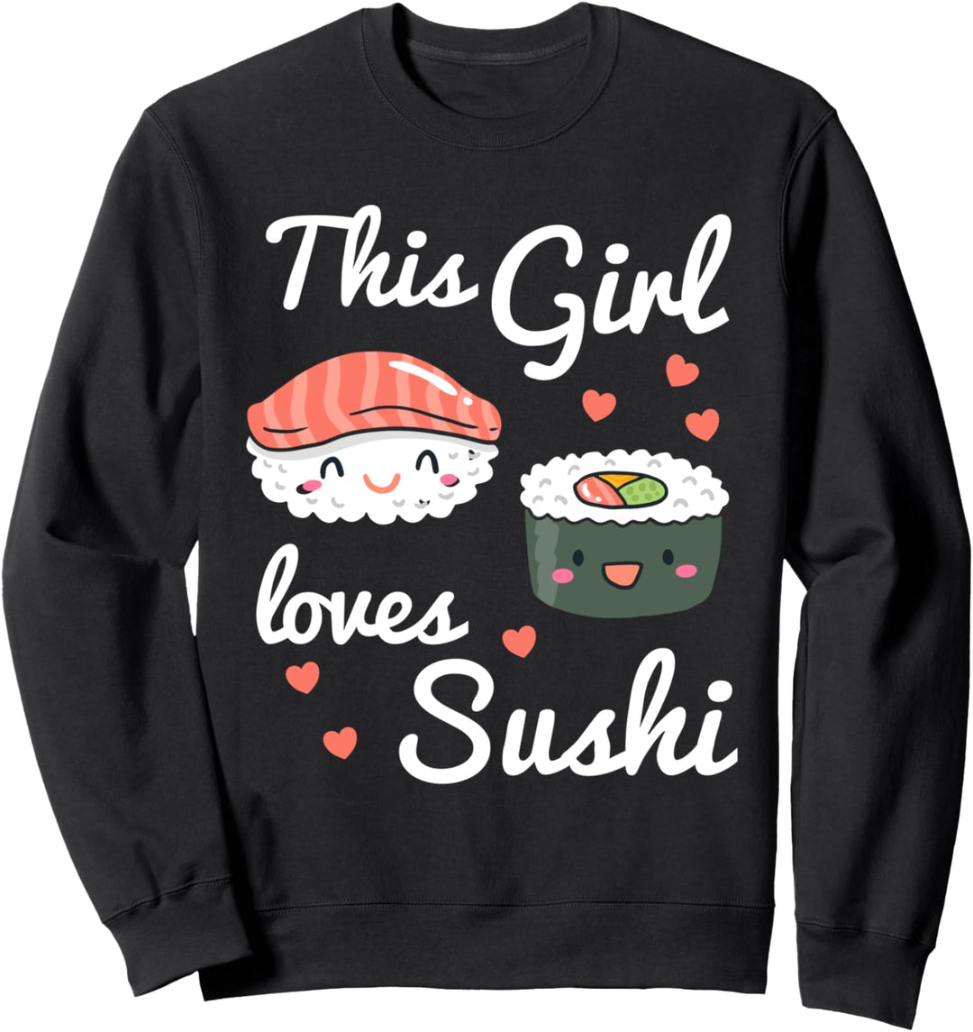 Sushi Tshirt Geschenk Maki Lachs Asiatisch Sweatshirt