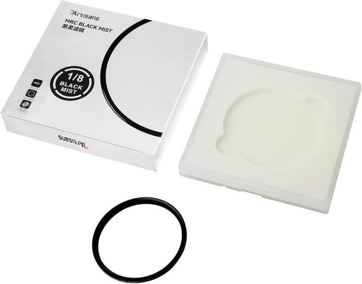 7artisans Black Mist Filter 1/8 Aluminiumlegierung, natürlicher weicher Diffusor-Effekt, weicher Fok