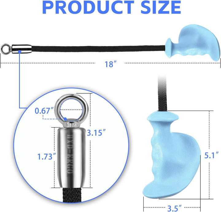 HXD-ERGO Trizeps Bizeps Seil Ergonomisches Griffe, Trizepsseil Gedrehtes Seil Bizeps Trizepstau zum