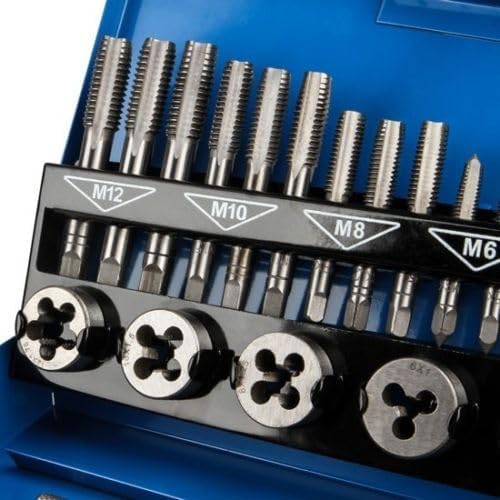 JOIEYOU Gewindeschneider Set, Metrisch Gewindebohrer Set Profi, Kernlochbohrer, Gewindeschneidsatz u