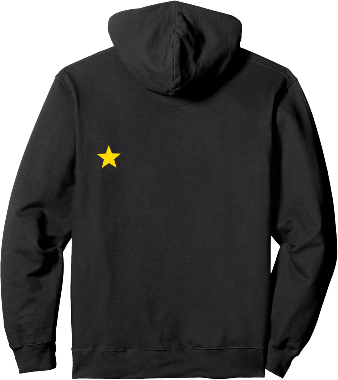 EU Sterne Flagge Fehlender Stern Backprint Rücken Back Front Pullover Hoodie