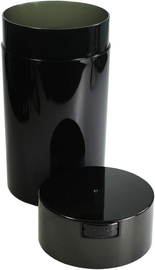Tightpac America, Inc. Tightvac - 3 to 12 Oz Vacuum Sealed Vorratsdose, Plastik, Black Pearl, 1.3-Li