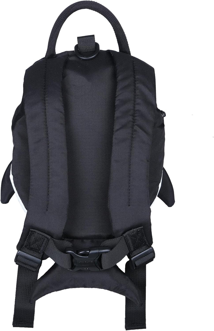 LittleLife Animal Kleinkindrucksack mit Sicherheitsleine, Orca Mini Schwarz, Mini Schwarz