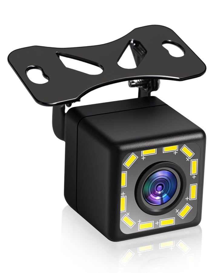 Essgoo LED Rückfahrkamera fürs Auto, IP68 wasserdicht 170° Weitwinkel Autoradio Backup Camera 720P R