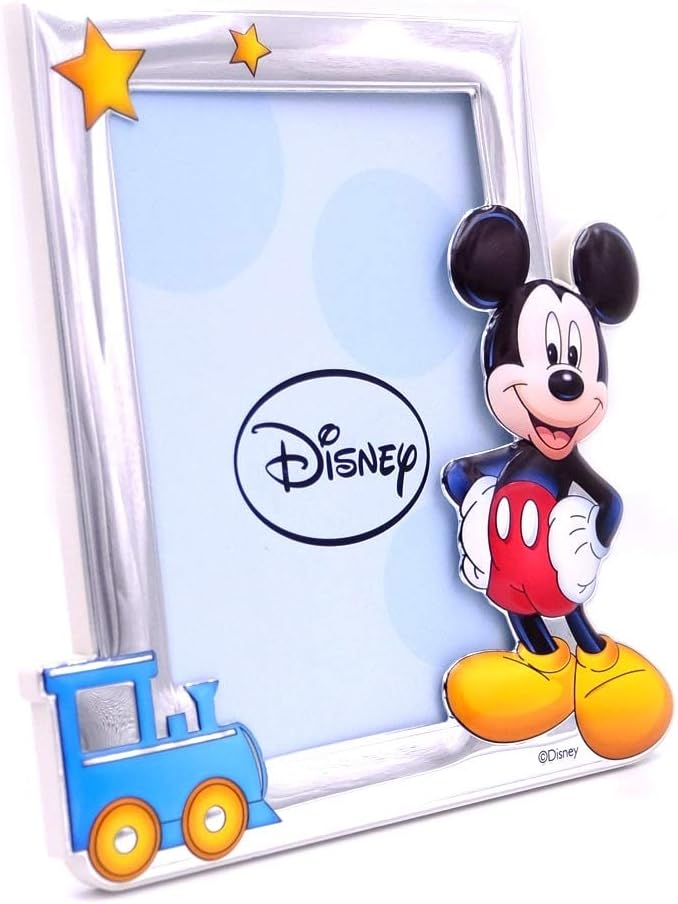 Bilderrahmen Silberrahmen Fotorahmen Disney Kind Mickey Mouse cm 13 x 18