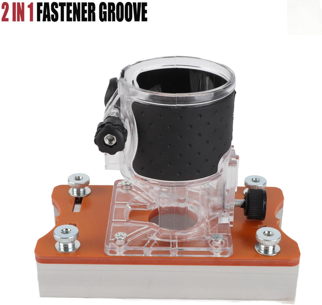 2-in-1-Holzfräser-Basis für 65-mm-Trimmmaschine, Langlebige und Vielseitige Holzschneider-Schlitzfüh