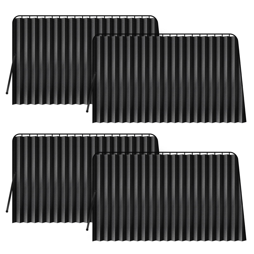 ZATOOTO Sonnenschutz fürs Auto Vorhang 4 Stück, Sonnenschutz Magnetisch für UV-Schutz Hitzeschutz, P