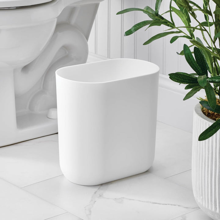iDesign schlichter Mülleimer für Bad oder Küche, vielseitiger Kosmetikeimer im offenen Design, klein