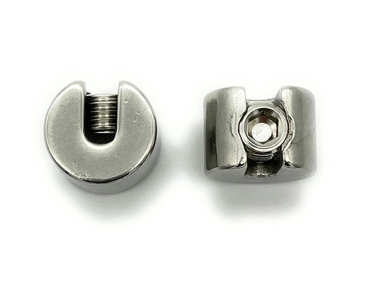 Klemmstopper Stoppklemme Edelstahl V4A | Drahtseil Ø 4mm | 10 Stück | Grösse und Menge WÄHLBAR | Dra