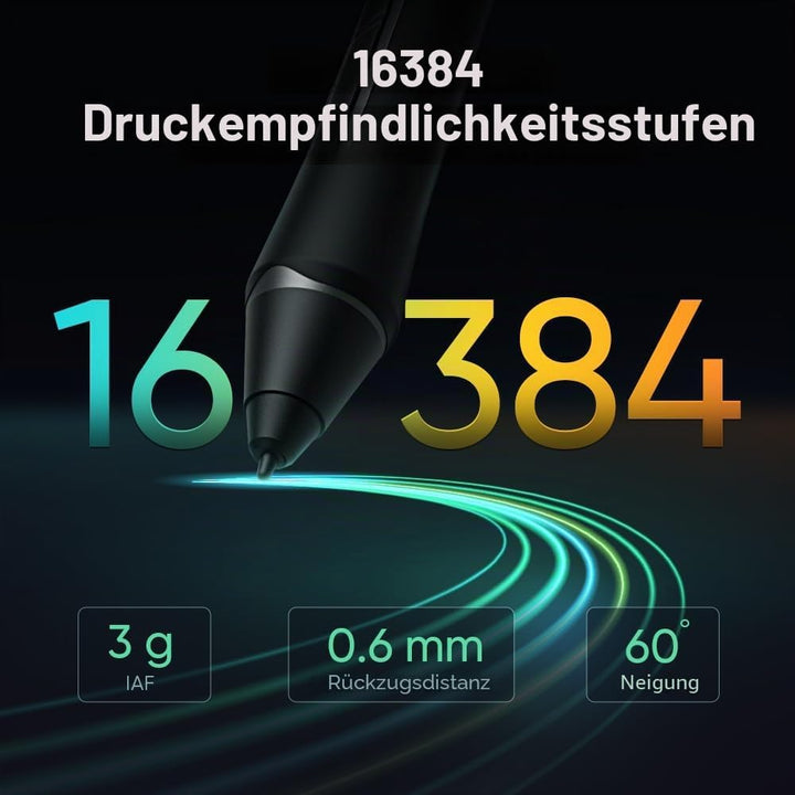 XPPEN Artist 22 Plus Grafiktablett mit Display 16K Druckstufen, Grafiktablett Digital Zeichnung FHD