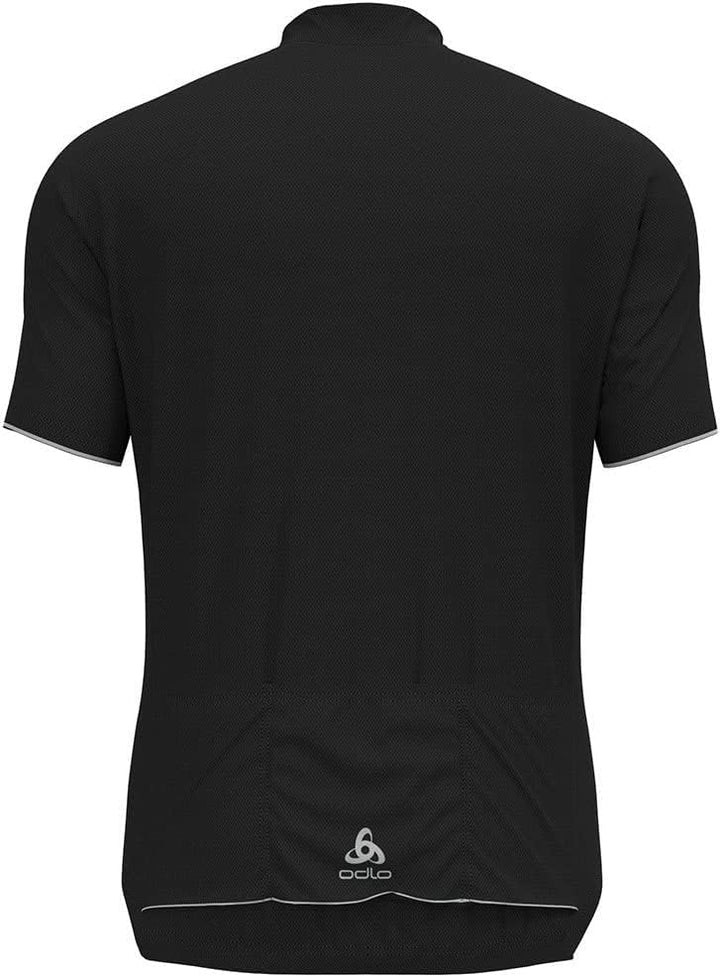 Odlo Herren Essentials_411972 Radtrikot halber Reissverschluss S Schwarz, S Schwarz