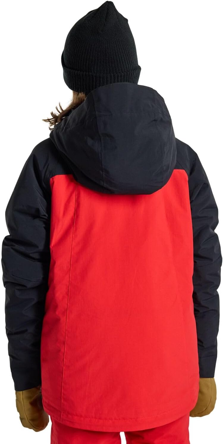 Burton Jungen Lodgepole Snowboardjacke 140 True Black/Tomato, 140 True Black/Tomato