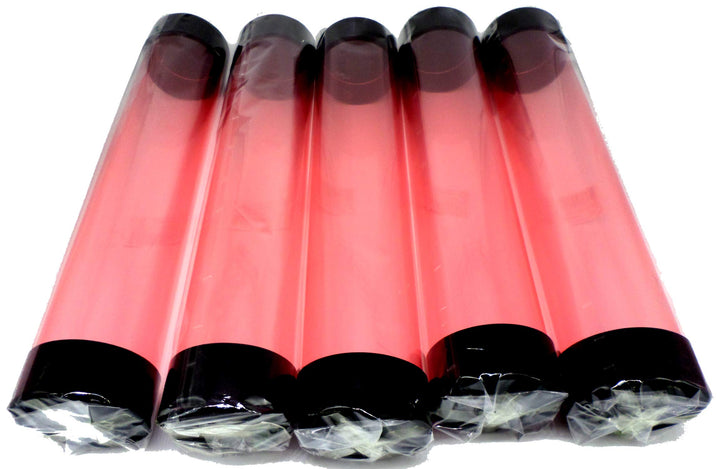 docsmagic.de 5 x Playmat Tube Big Transparent Red - 7 x 36 cm - Poster Artwork Spielmatten Transport
