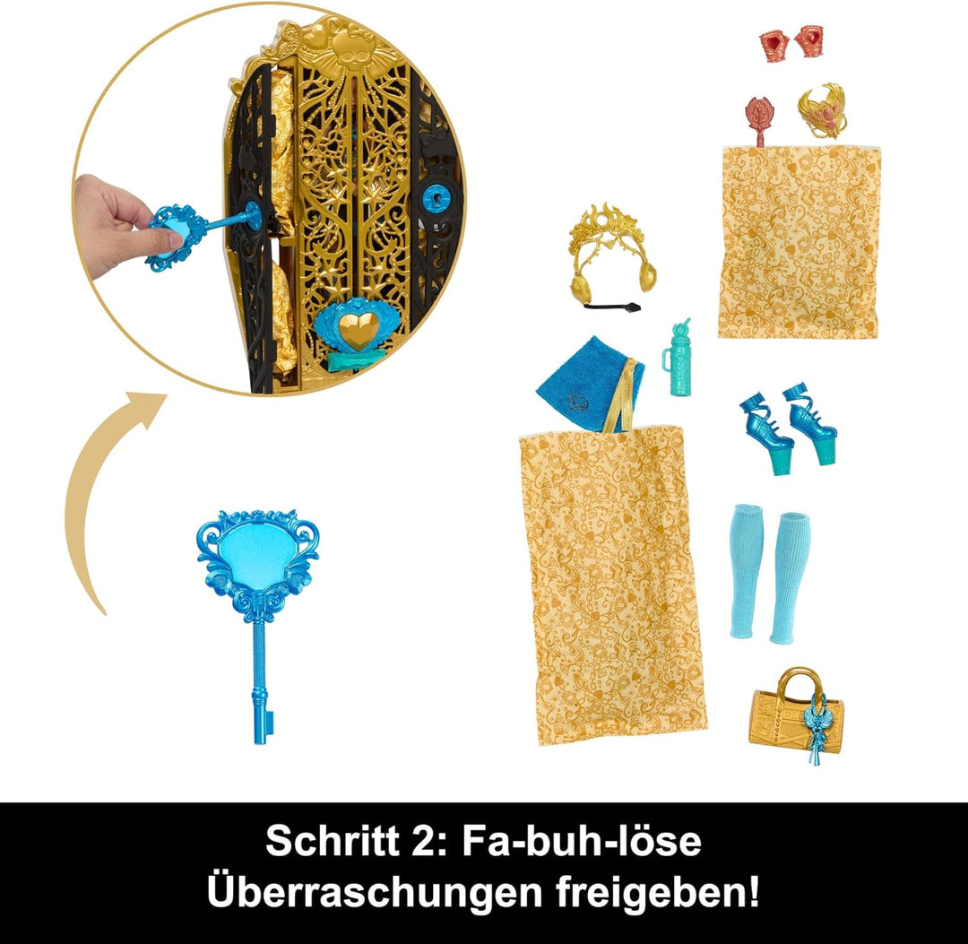 Monster High Skulltimate Secrets Puppen- und Accessoire-Set, Monster Mysteries Cleo De Nile mit Klei