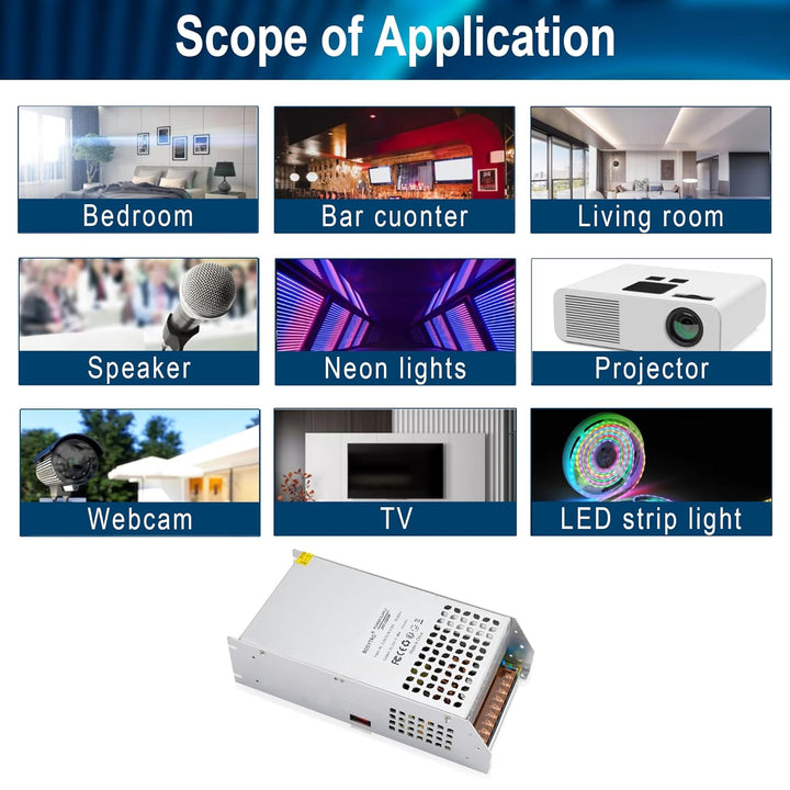 Trafo DC 24V 50A 1200W Schalternetzteil AC 110V/220V (PSU SMPS) 24Volt Transformator Industriell Ada