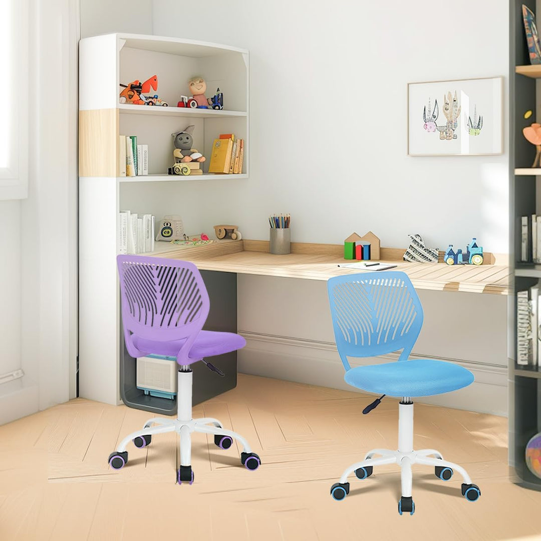 Homy Casa 2er Set Schreibtischstuhl Verstellbarer Drehstuhl Bürostuhl Stoffsitz Ergonomischer Arbeit