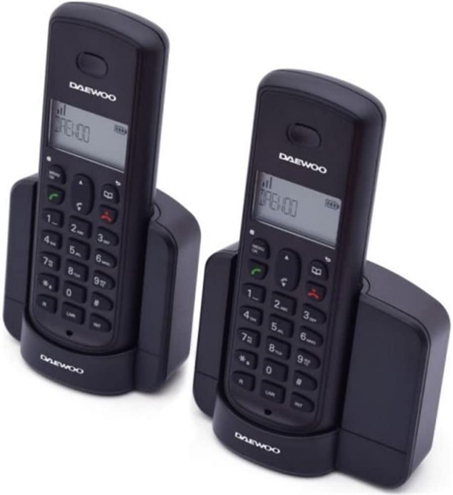 Daewoo 942703 Telefon Dect Dtd-1350 Duo schwarz