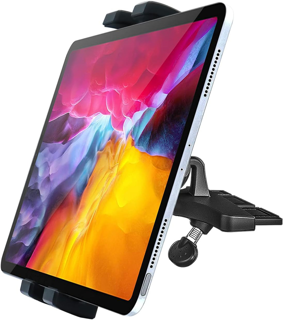 Stabile CD Schlitz Auto Tablet Halterung, woleyi CD Player KFZ Tablet Handyhalterung mit voller Dreh