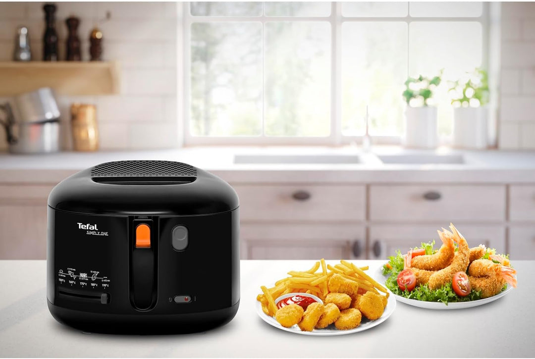 Tefal FF1608 Simply One Elektrische Fritteuse | XL Fassungsvermögen für bis zu 1,2 kg Pommes | exklu