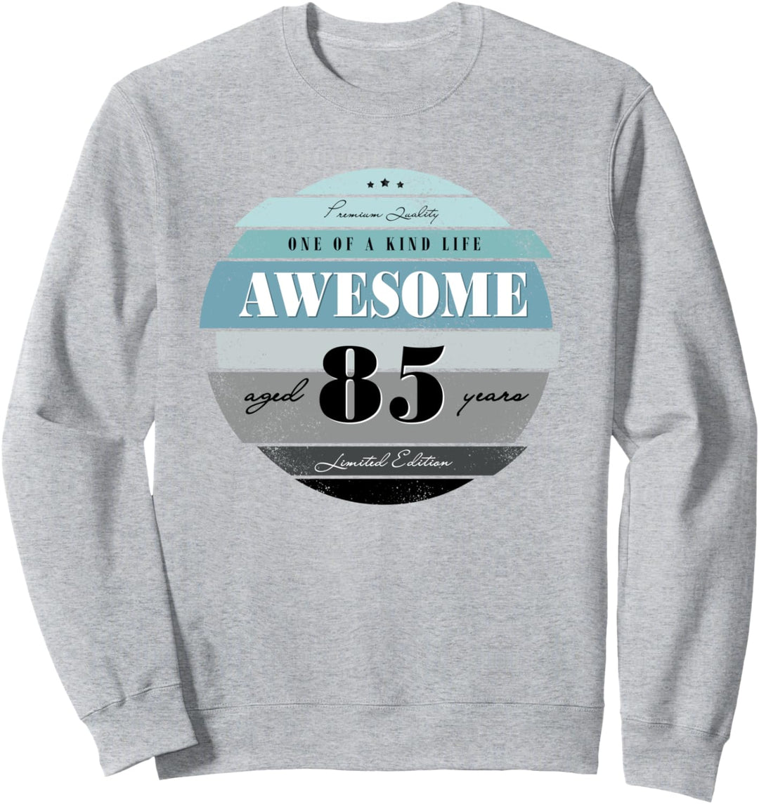 85th Birthday Gifts Retro Vintage Awesome Aged 85 years old Sweatshirt